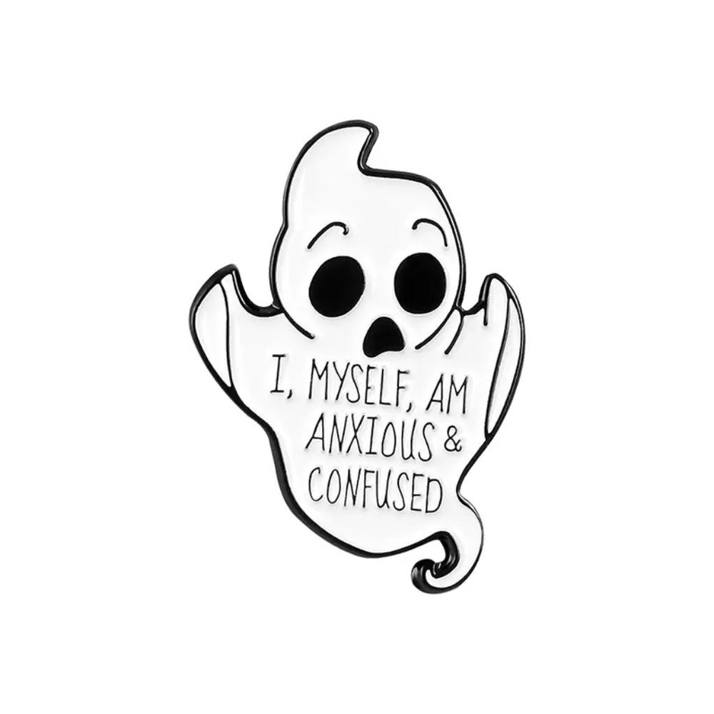 Anxious Ghost Pin